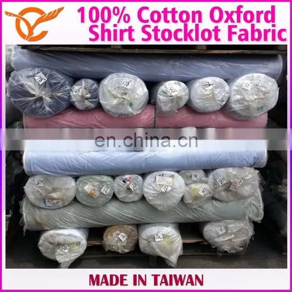 Taiwan Online Shopping Piece Dyed Oxford Stocklot Fabric photo-5