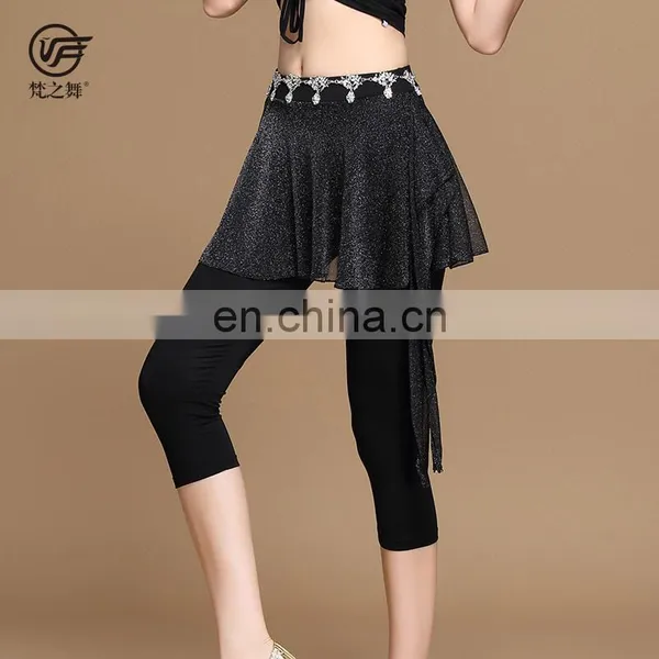 K-4052 Indian Practice Women Soft Fabric Belly Dance Skirt Pant photo-4