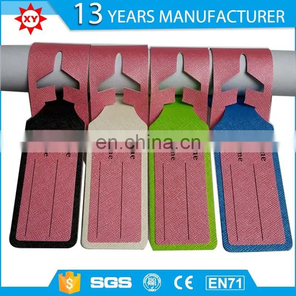 Custom Made Wholesale Leather Tag Airplane Shaped Luggage Tag photo-5
