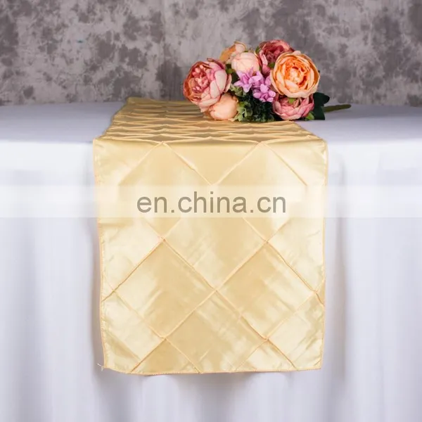 30*275CM Pintuck Taffeta Tablerunner