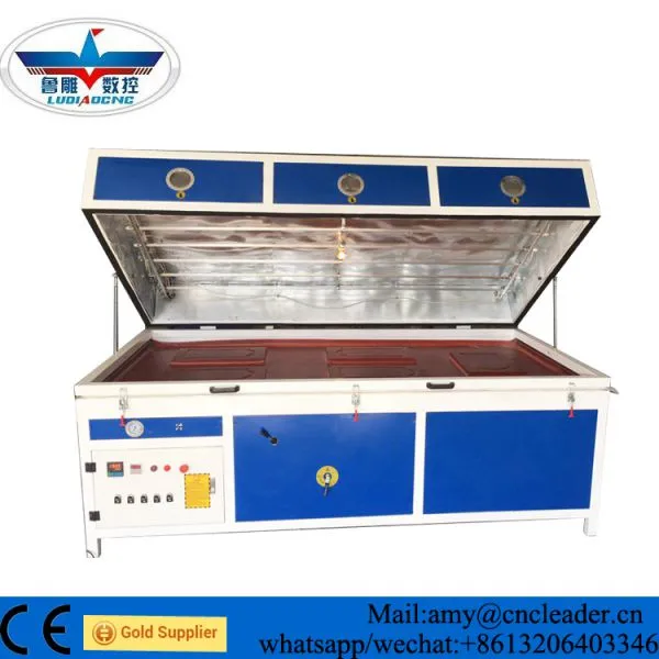 Automatic PVC Film Vacuum Press Machine for Wood Cabinet Door Vacuum Membrane Press Machine for Kitchen Cabinet