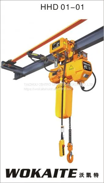 WOKAITE 1 Ton Electric Chain Hoist With Single Chain photo-2