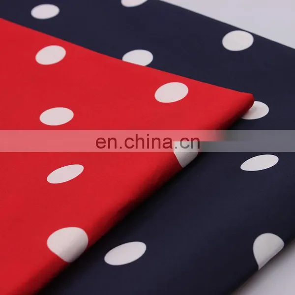 300T Full Dull 100% Polyester Dot Printed Fabric 50D Pongee Fabric for Garment/raincoat/umbrella photo-3