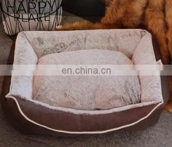 Durable Pet Bed Machine Washable Medium Dog Bed Comfortable Plush Puppy Pet Sofa photo-7