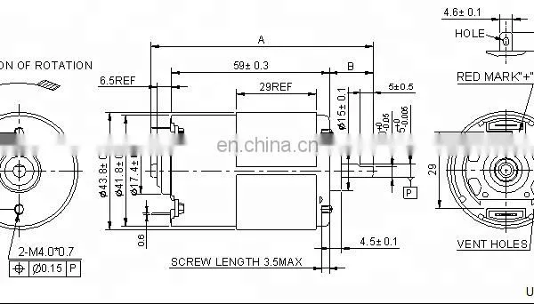 RS-750SHPH 24V 4500rpm 500W DC Micro Motor With Metal for Blender and Motorized Toys photo-2