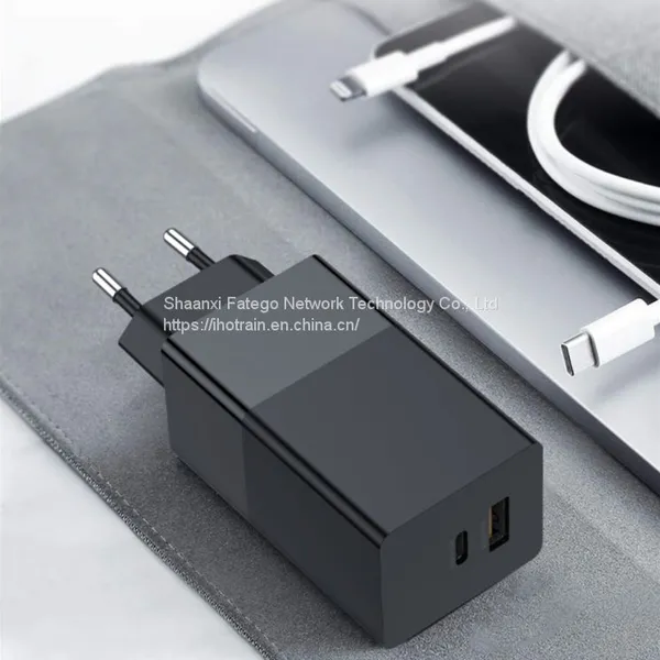 65w GaN Charger 2 Ports Type A Type C for Mobile Phone, Laptop, Tablet Computer photo-3