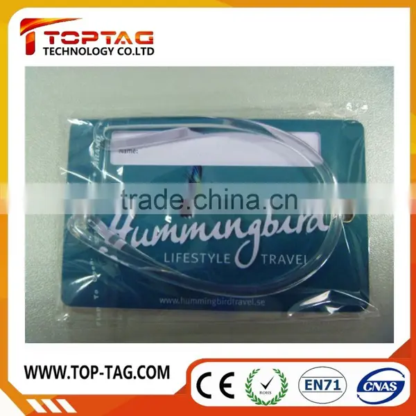 Cheap Price Customized PVC Luggage Tag, Airline Luggage Tag With Loop Strap, Hard Plastic Luggage Tag photo-3