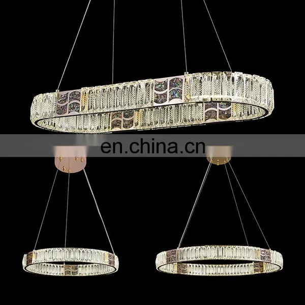 Modern Style Residential Decoration Living Room Dining Room Luxury LED Crystal Pendant Lamp photo-2
