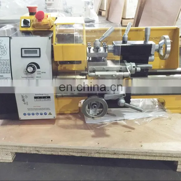 Variable Speed 26mm CQ0625V Manual Mini Lathe Machine Price With CE for Sale photo-4