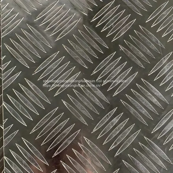 Five Rib Pattern Plate Orange Peel Embossed Aluminum Roll Embossed Aluminum Tile Manufacturers Can do Heat Preservation External Pressure Protection Bending Covered Kraft Paper Color Coating Thickness 0.3mm-10mm Specifications Complete Processing Custom photo-2