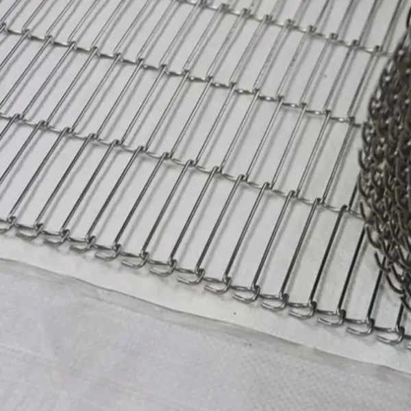 Stainless Steel Ladder Conveyor Belt Chain Link Edge/S Edge Heat Resistant Woven Mesh for Bending/Welding/Cutting photo-2