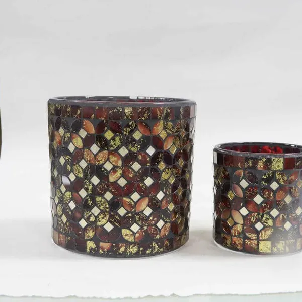 Mosaic Vase Glass Jar