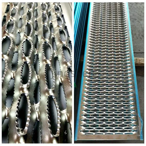 Customized Size Hole Pattern Stainless Steel 304 316 Perforated Metal Sheet Round Hole Anti-Slip for Stair Tread and Platform photo-4