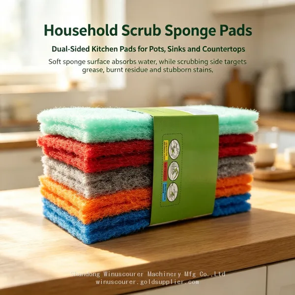 Commercial Green Scour Pads Wholesale Wear‑Resistant Abrasive Cleaning Pads OEM Acceptable photo-4