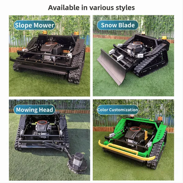 Self Locking Multi-functional Crawler Lawn Mower Smart Remote Control 360-degree Rotating Weeder Garden Gasoline Lawn Mower photo-3