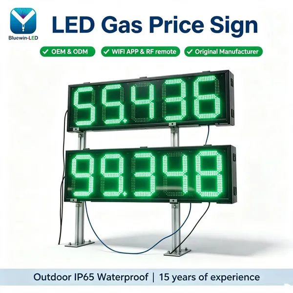 Custom Size LED Gas Station Fuel Price Display OEM Manufacturer 7segment Digital Led Gas Price Sign photo-4