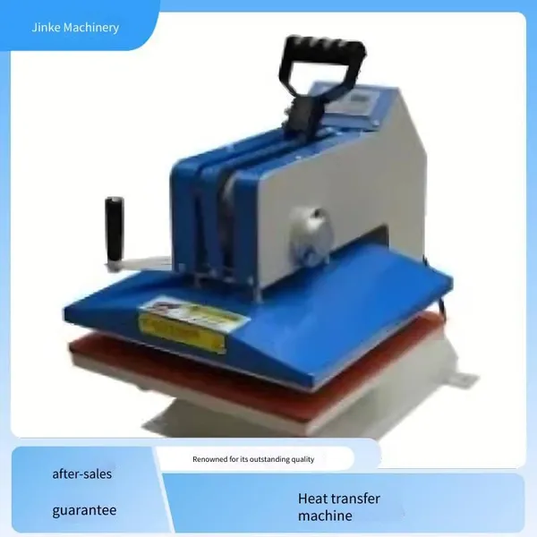 Jinke Machinery Sliding-up Hydraulic Double-station Heat Transfer Machine b, Suitable for Mass Production of Brightly-colored Products photo-3