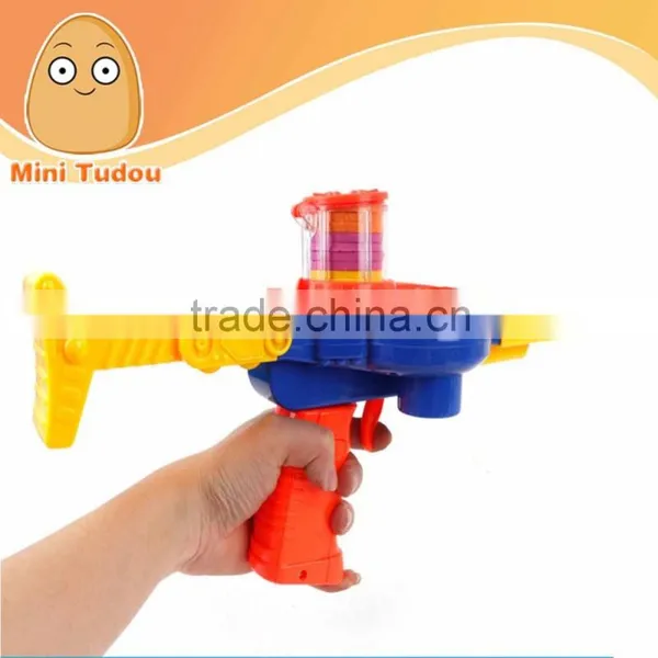 Air Soft Electric Round Bullets Toy Flying Saucer Guns MT900009