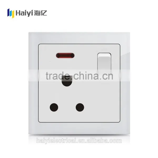 UK 13A Socket White Glass CE BS Approved UK Standard Electrical Wall Socket photo-4
