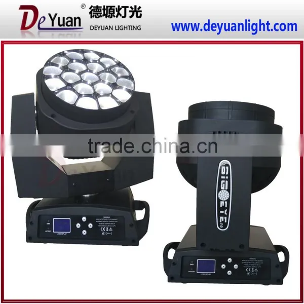 Cheap 19pcs Bee Eyes Zoom Sharpy Moving Head/ Led Rgbw Colorful Zoom Stage Light photo-3