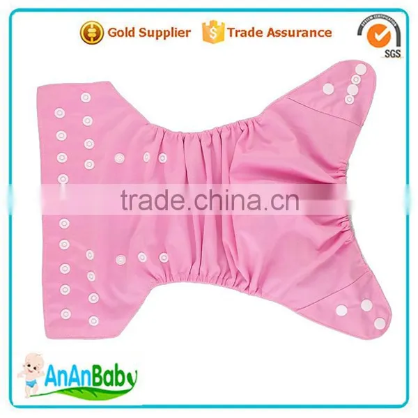 Machine Washable Nappy With Hip Snaps Mesh Fabric Diapers Cover photo-6