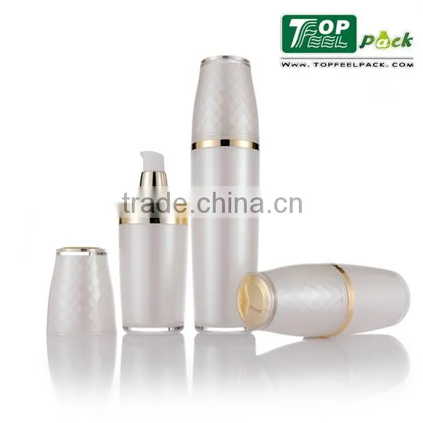 120ml Acrylic Plastic Oval Shape Cosmetic Packaging Lotion Bottle