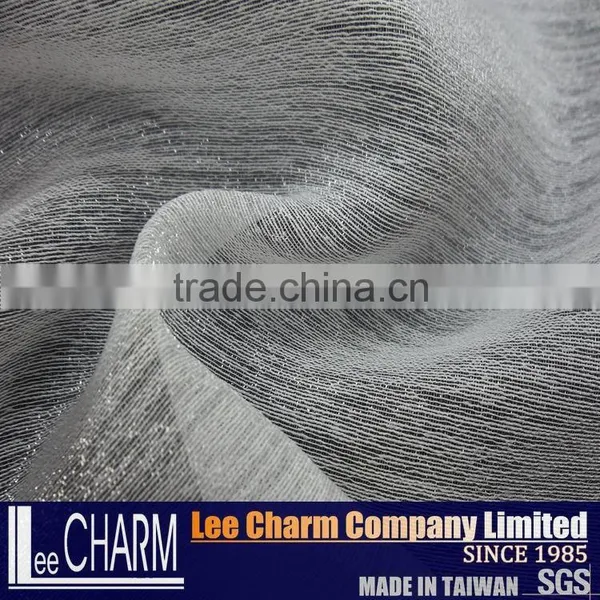 Polyester Nylon Slub Organza Tulle Fabric photo-3