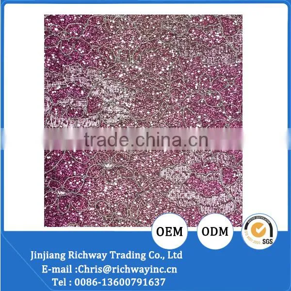 Cheap Price Glitter Fabric for Shoe Upper Material