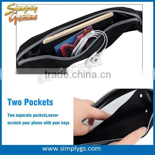 (#1 Fitness Belt) Top Fit Touch Screen Waterproof Waist Bag Sport Running Belt Led Running Belt photo-3