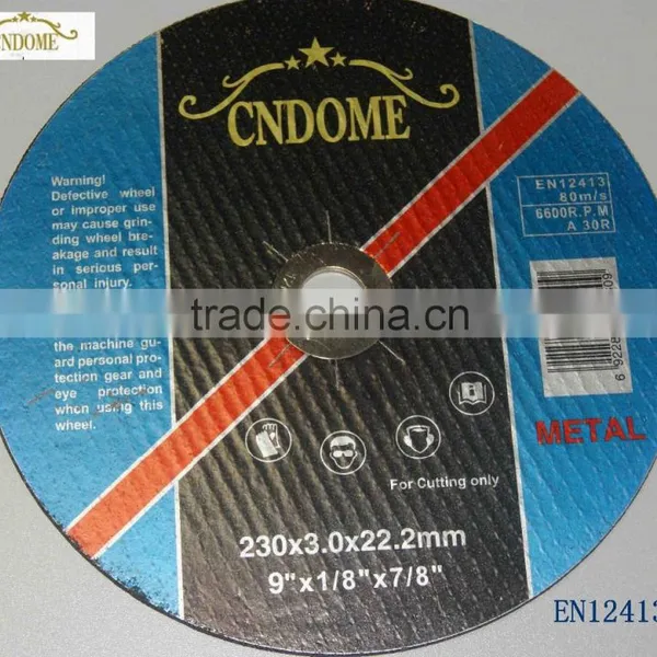 Abrasive 230*3mm Cutting Discs for Metal