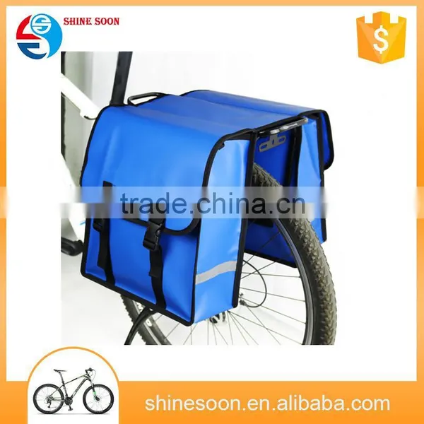 Hot Sale Leather Bicycle Double Pannier Bag photo-3