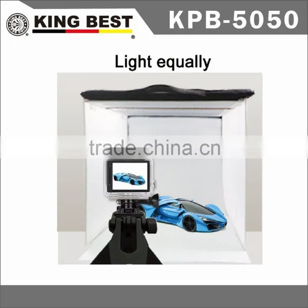 KINGBEST 50x50cm Adjustable Light Distance Light Weight Portable Lighting Photo LED Studio Shooting Tent Photo Studio Light Kit photo-4