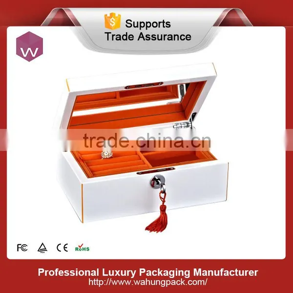 Orange Color Velvet Insert Storage Jewelry Box for Ring photo-2