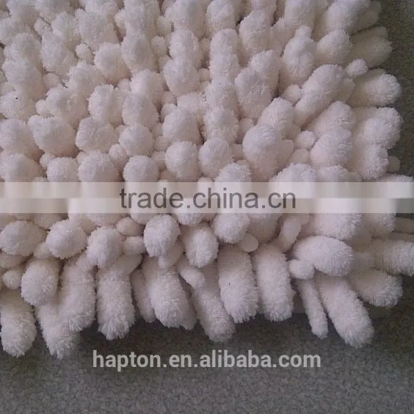 100%microfibre With Thin Yarn and Thick Yarn Mixed With Anti-slipping Baking Chenille Rugs photo-4