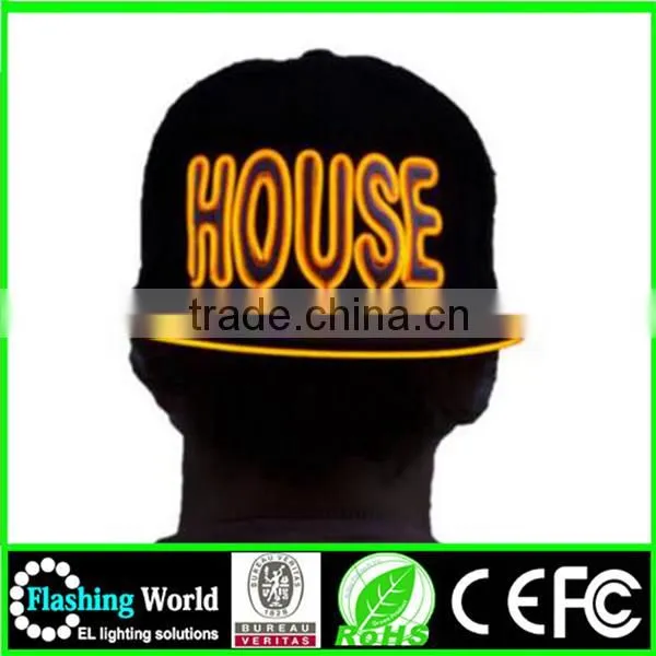 Beautiful in Colour Elegant Appearance Custom Electroluminescent el Wire Hats photo-5