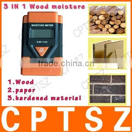 DM1100 Digital Triple Cardboard Timber Mix Soil Moisture Meter Wood Moisture Meter photo-6