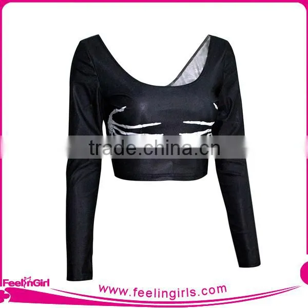 Latest Wholesale Sexy Women Custom Printed Crop Tops photo-2