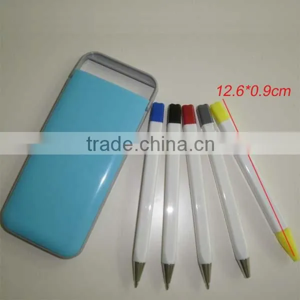 3 in 1highlighter Pen Set With Pencil and Ballpoint photo-3