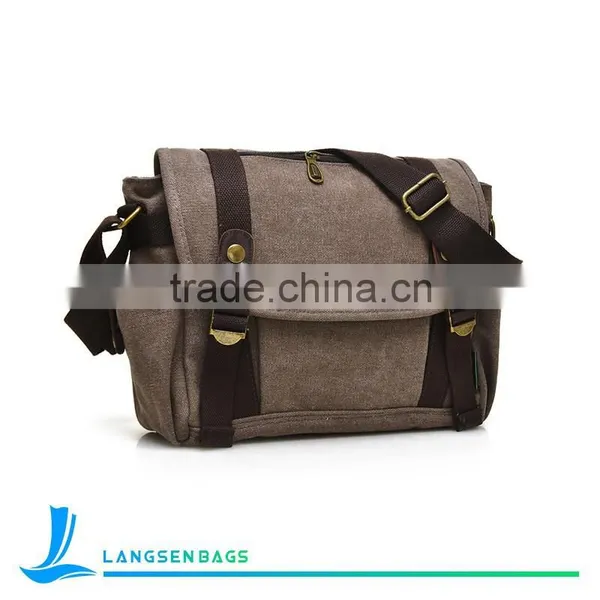 Durable Canvas Messenger Bag Shoulder Bag Single Shoulder Bags photo-2