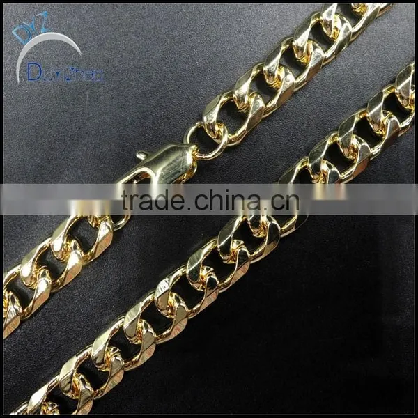 Cheap Cut Face Men's New Hip Hop Cuban Chain Necklace photo-2