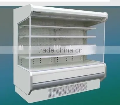 Transparent Glass Door Freezer Showcase Display Ice Cream Cool Drink Fruits Vegetables Meats photo-2