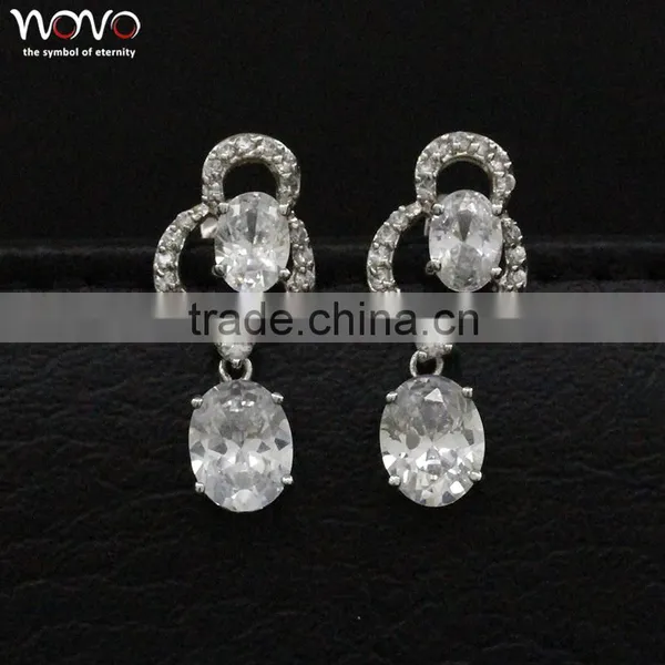 Long Brass Earrings Pendant for Woman Like photo-2