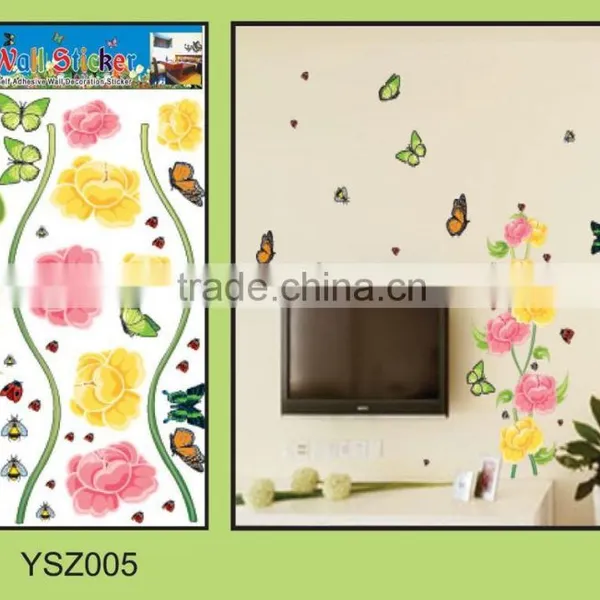 UV Printing Wall Sticker,3d Wall Sticker,3d Butterfly Wall Sticker