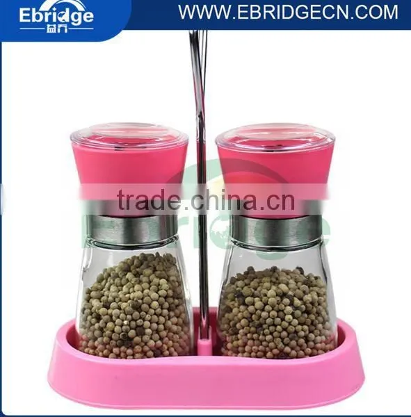 ABS cap ceramic core sugar mill grinder with stand holder