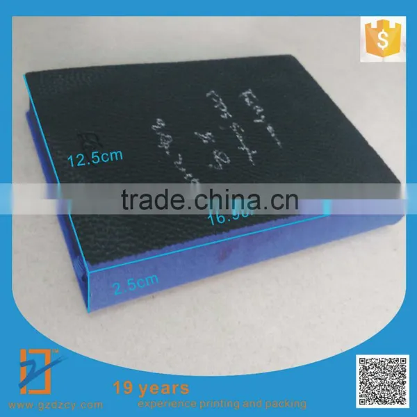 Custom Notebook, Leather Notebook, Black Blue Notebook, Free Shipping photo-5