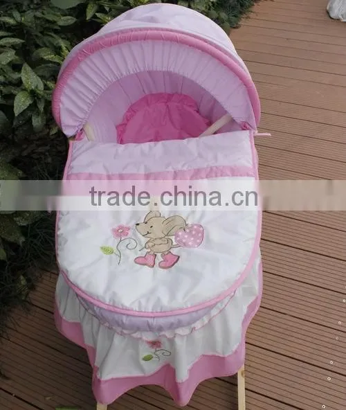 Hand Made Cradle Baby Moses Basket / Moses Basket Set /maize Basket/ Bassinet,/ Corn Basket /with Rocking Stand BB002 photo-5