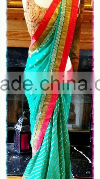 Heavy Lacha Lehenga Style Saree photo-5