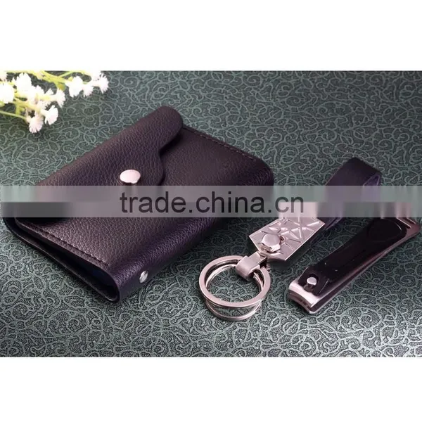 Fashion Gift Set, 3pcs Different Gift Set. Box Parking Gift Set With Nail Clipper,key Ring,card Bag photo-2