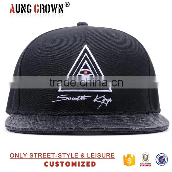 Fashion 6 Panels 3D Logo Custom Snap Back Hat photo-2