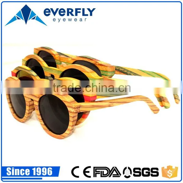 Cheap Wholesale Top Fashion Novel Private Lable Colorful Bamboo Sunglasses photo-2